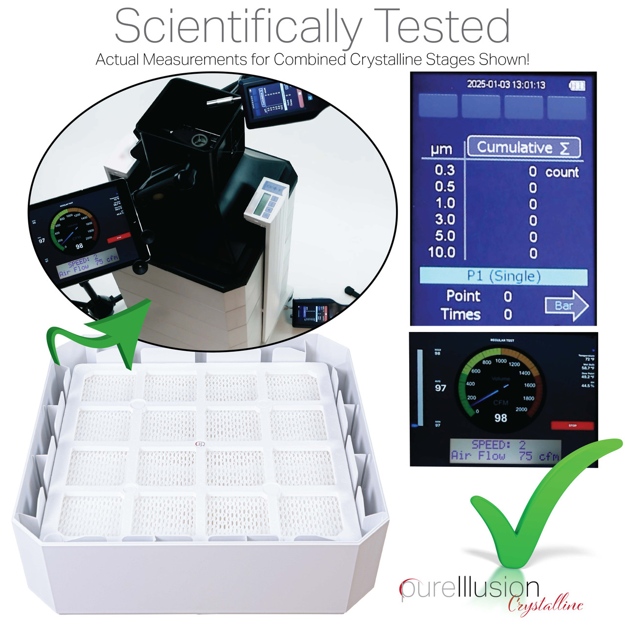 PureIllusion Crystalline Prefilter compatible with IQAir HealthPro