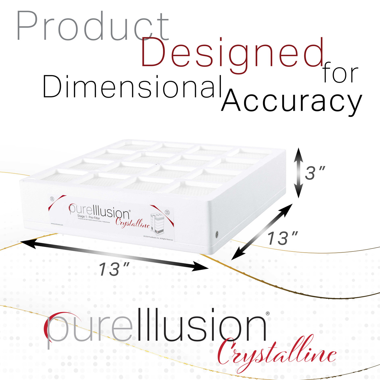 PureIllusion Crystalline Prefilter fits IQAir HealthPro Plus, IQAir HealthPro, IQAir HealthPro Compact, IQAir HealthPro Plus XE, IQAir HealthPro Plus XE and IQAir HealthPro Compact XE. Product designed for dimensional accuracy to fit the IQAir PreMax filter module. Perfect compatibility with the IQ Air Pre Max filter module. PureIllusion Crystalline Prefilter fits IQAir HealthPro Plus, IQAir HealthPro, IQAir HealthPro Compact, IQAir HealthPro Plus XE, IQAir HealthPro Plus XE and IQAir HealthPro Compact XE. Product designed for dimensional accuracy to fit the IQAir PreMax filter module. Perfect compatibility with the IQ Air Pre Max filter module.