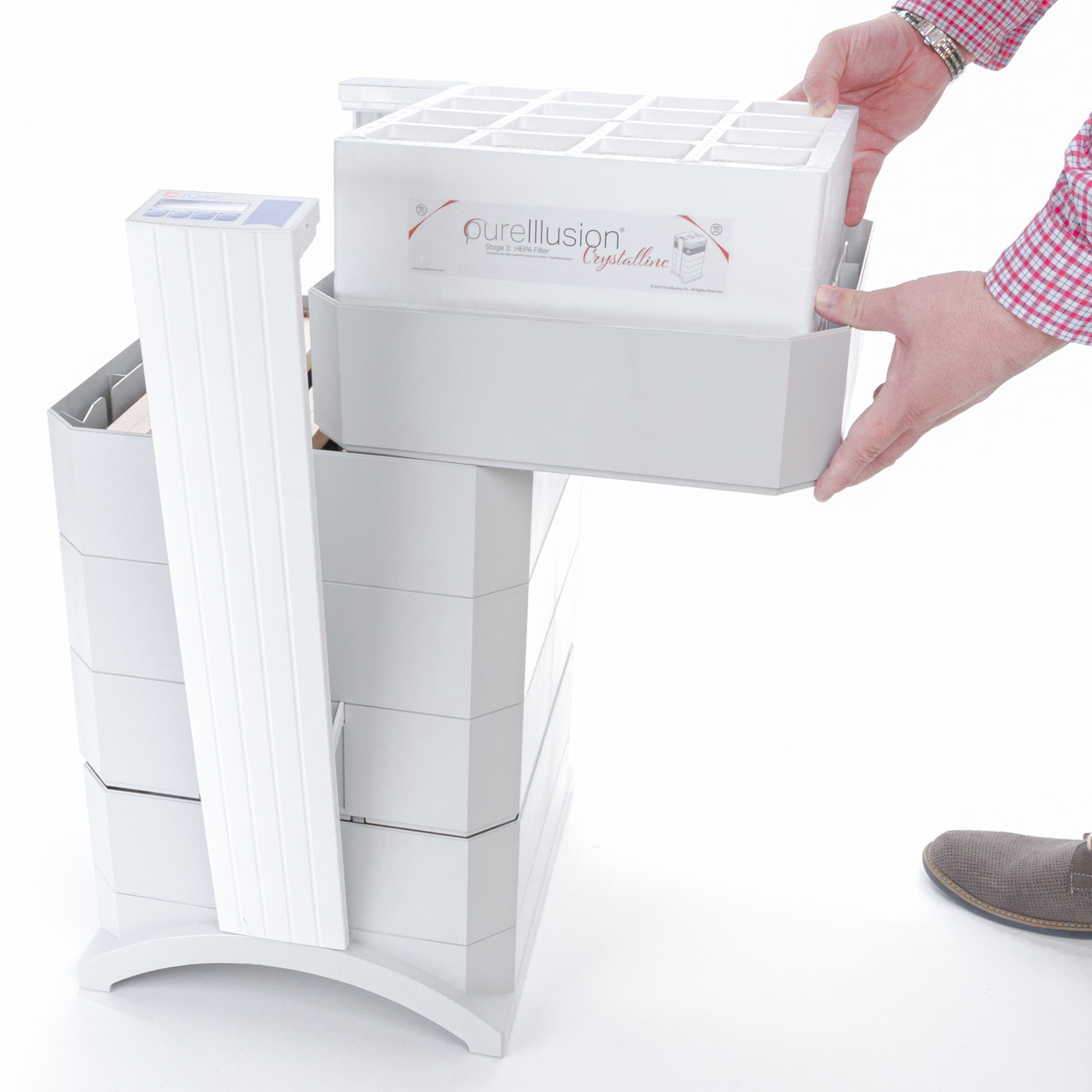 PureIllusion Crystalline HEPA Filter compatible with IQAir HealthPro Plus Compact XE HyperHEPA module
