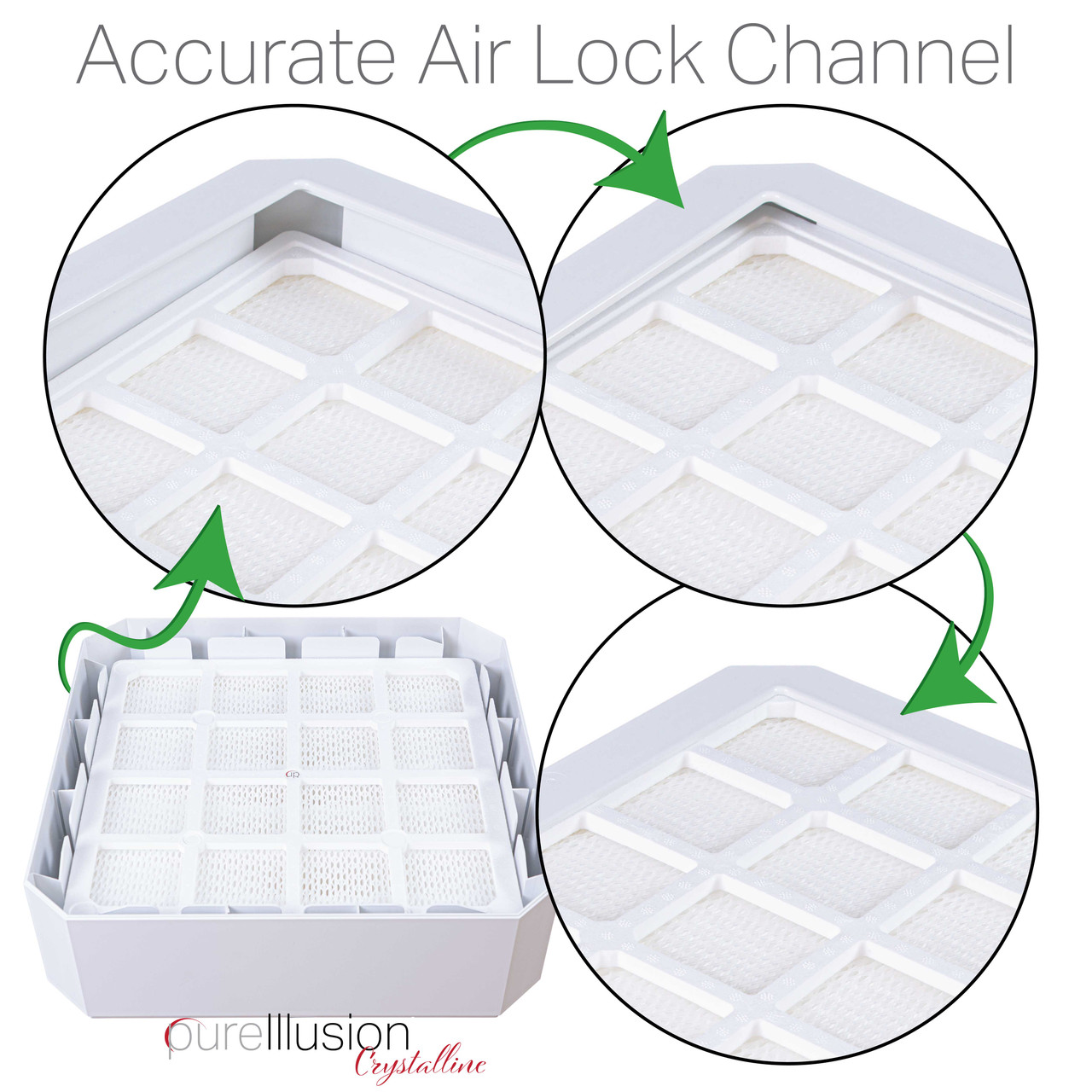 PureIllusion Crystalline Complete Filter Set compatible with IQAir