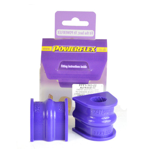 Powerflex PFF1-103-22 Front Anti Roll Bar To Chassis Bush 22mm Alfa Romeo