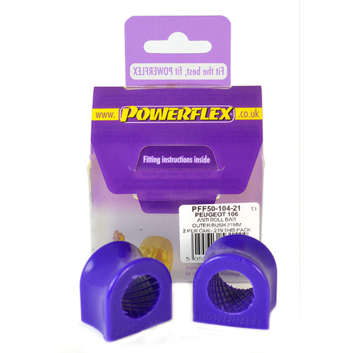 Powerflex PFF50-104-21 Anti Roll Bar Outer Bush 21mm Peugeot Citroen
