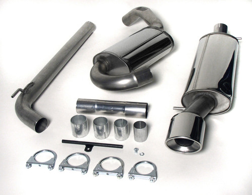 Jetex 26-H7TR Exhaust Half System (non-resonated with racepipe) 63.5mm Oval 90/120mm Corrado