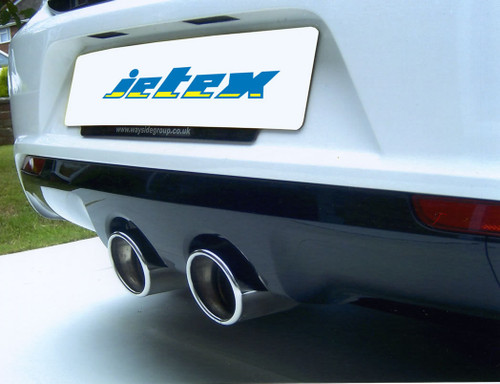 Jetex 40-H3DR Exhaust Half System 76.5mm Twin Round 80mm A3 8P – alternate view 2