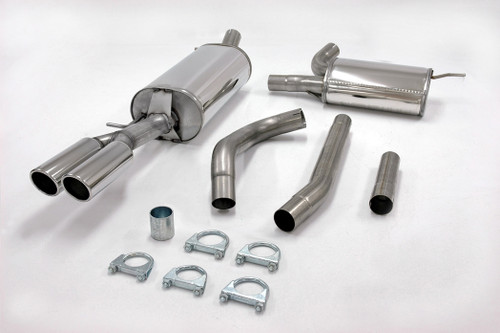 Jetex 42-HR Exhaust Half System 63.5mm Twin Round 80mm A4 B5