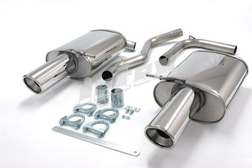 Jetex 44DB3R Exhaust Back Boxes 63.5mm Round 100mm L+R A4 B7