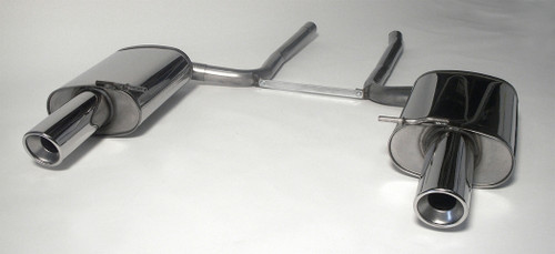 Jetex 44DB5R Exhaust Back Boxes 63.5mm Round 100mm L+R A4 B7