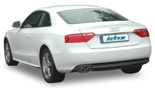 Jetex 48-H4DTR Exhaust Half System (non-resonated with racepipe) 70mm Twin Round 80mm A5 – alternate view 2