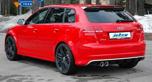 Jetex 40-HHDR Exhaust Half System 57 + 76.5mm Twin Round 80mm RS3 8V – alternate view 2