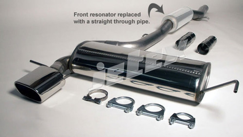 Jetex 41-HATR Exhaust Half System (non-resonated with racepipe) 70mm Oval 85/150mm S3 8L