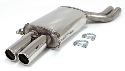 Jetex AA-BDR Exhaust Back Box 57mm Twin Round 80mm S8