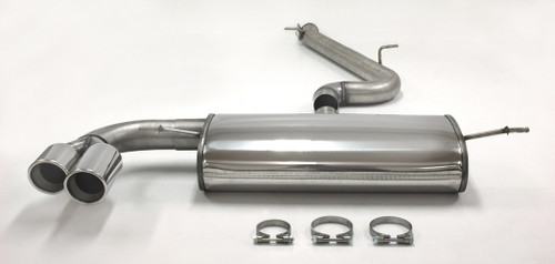 Jetex 40-HDDR Exhaust Half System 76.5mm Twin Round 90mm TT 8J