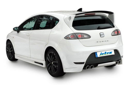 Jetex 40DH6DTR Exhaust Half System (non-resonated with racepipe) 76.5mm Twin Round 80mm Quad Leon 1P
