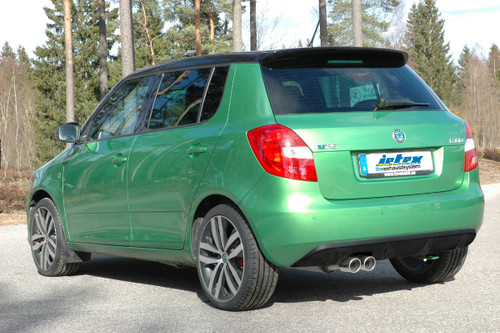 Jetex 27-HBDR Exhaust Half System 63.5mm Twin Round 80mm Fabia 5J – alternate view 2