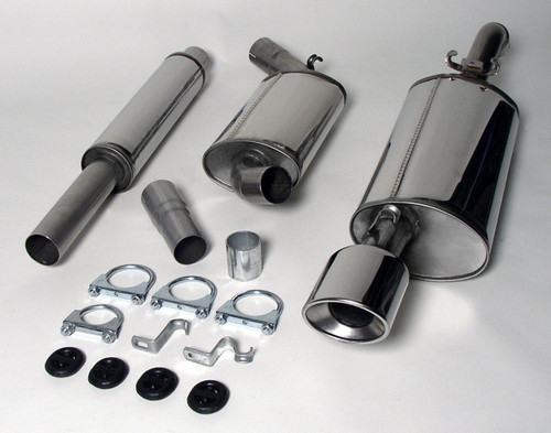 Jetex 28-H71R Exhaust Half System 63.5mm Oval 90/120mm Corrado