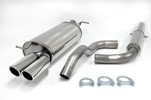 Jetex 41SH0DR Exhaust Half System 63.5mm Twin Round 80mm Golf MK4