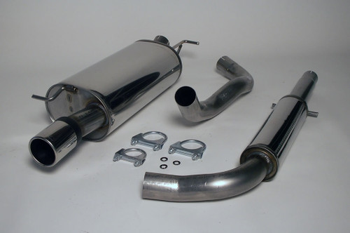 Jetex 41SH09R Exhaust Half System 63.5mm Round 90mm Golf MK4
