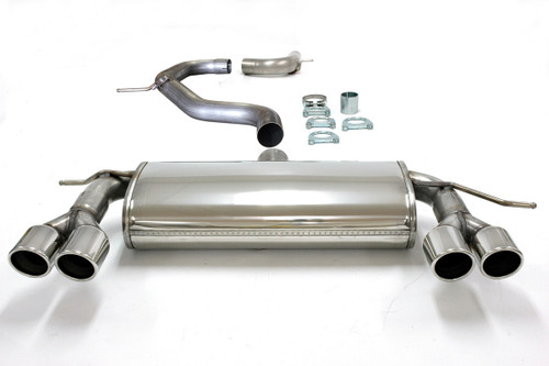 Jetex 40DH5DTR Exhaust Half System (non-resonated with racepipe) 76.5mm Twin Round 80mm Quad Golf MK6