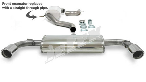 Jetex 40DHG1TR Exhaust Half System (non-resonated with racepipe) 76.5 + 63.5mm Round 100mm L+R Golf MK6