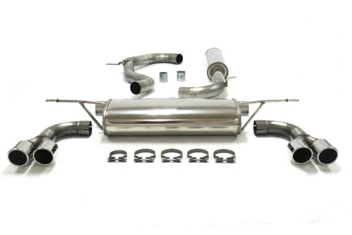 Jetex 4ADH5DR Exhaust Half System 76.5mm Twin Round 80mm Quad Golf MK7