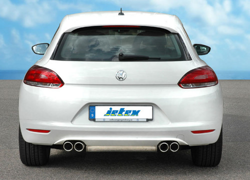 Jetex 40DH7DR Exhaust Half System 76.5mm Twin Round 80mm Quad Scirocco MK3