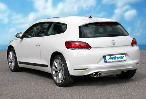 Jetex 40-H7DTR Exhaust Half System (non-resonated with racepipe) 76.5mm Twin Round 80mm Scirocco MK3 – alternate view 2