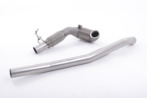 Milltek Exhausts - Large Bore Downpipe and Hi-Flow Sports Cat SSXAU381 For Audi A3 S3 Golf MK7