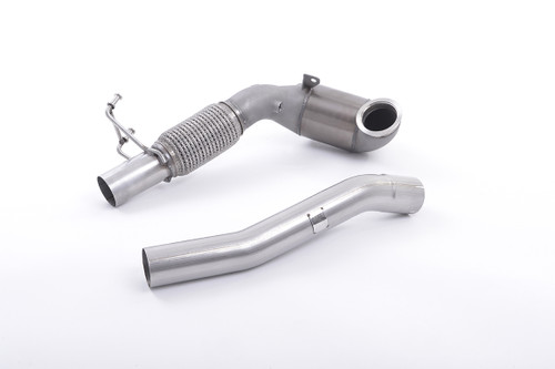 Milltek Exhausts - Large Bore Downpipe and Hi-Flow Sports Cat SSXVW261 For Seat Leon Golk MK7