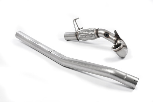 Milltek Exhausts - Large-bore Downpipe and De-cat SSXVW264 For Audi A3 S3 Leon Golf MK7