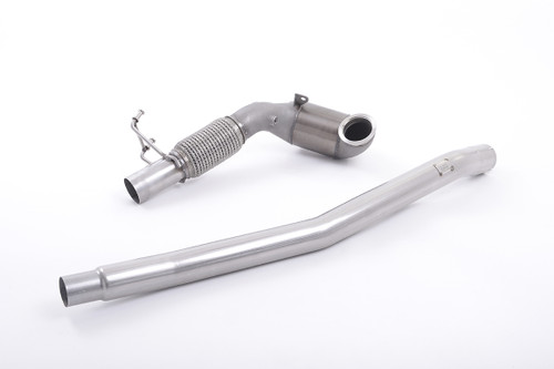 Milltek Exhausts - Large Bore Downpipe and Hi-Flow Sports Cat SSXVW349 For Audi A3 S3 Leon Golf MK7