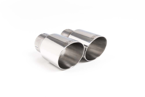 Polished Jet (round) 90 Exhaust Tip, RH Twin Tip - MSSUB149