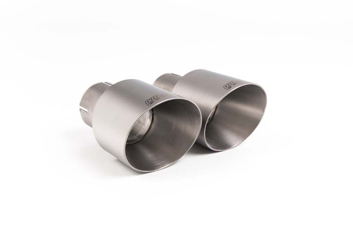 Brushed Titanium GT (round) 100 Exhaust Tip - MSSUB163TI