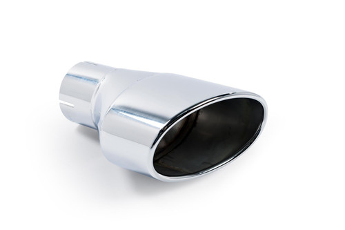 Polished Jet (oval) 150 x 95 Exhaust Tip, LH - MSTIP146