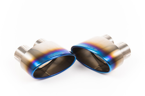 Burnt Titanium Jet (Oval) 170 x 107 Exhaust Tip - MSTIP262