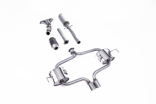 Mini Cooper S R53 - Full Resonated (Quieter) Exhaust System with Hi-Flow Sports Catalyst & Polished Trims