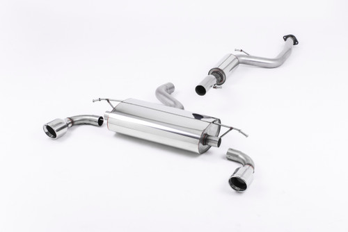 Ford Focus MK2 ST 225 - Resonated (Quieter) Cat-Back Exhaust System with 100mm Jet Polished Trims