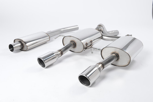 Renault Clio 182 2.0 16V - Resonated (Quieter) Cat-Back Exhaust System with Dual Polished Trims
