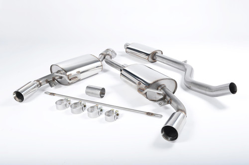 Renault Clio 197 2.0 16V - Resonated Cat-Back Exhaust System with Polished Trims