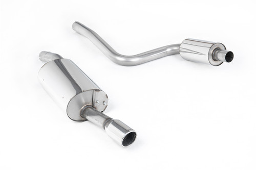 Ford Fiesta MK6 ST 150 - Resonated (Quieter) Cat-Back Exhaust System with Single Polished 90mm Jet Trim