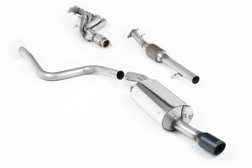 Ford Fiesta MK6 ST 150 - Full Non-Resonated (Louder) Exhaust System with Hi-Flow Sports Catalyst & Ceramic Coated Satin Black