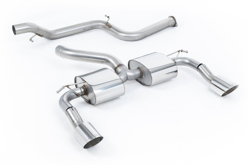 Ford Focus MK2 RS - Non-Resonated (Louder) Cat-Back Exhaust System with Twin Rear Silencer DTM Trims