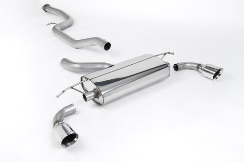 Ford Focus MK2 ST 225 - Non-Resonated (Louder) Cat-Back Exhaust System with 100mm GT-100 Polished Trims