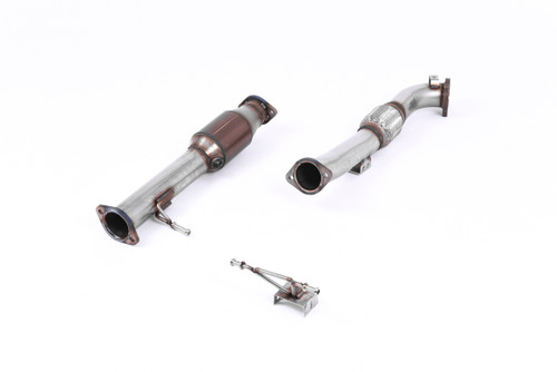Ford Focus MK2 RS - Large Bore Downpipe with Hi-Flow Sports Catalyst (For Milltek Cat-Back)