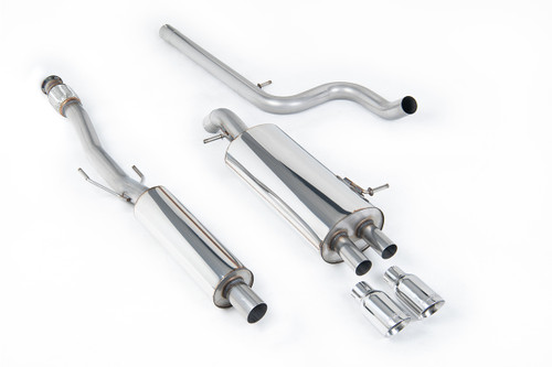 Citroen DS3 1.6 - Resonated (Quieter) Cat-Back Exhaust System With Polished Trims