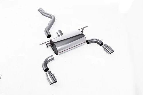 Road Rear Silencer with Polished Tips