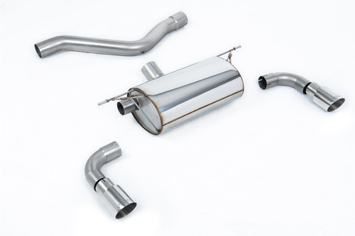 Rear Silencer for Race System with Polished Tips