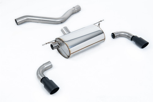 Rear Silencer for Race System with Cerakote Black Tips