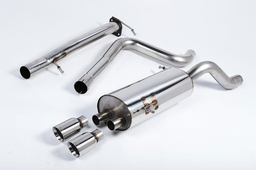Ford Fiesta MK7/7.5 ST 1.6 - Non-Resonated (Louder) Cat-Back Race Exhaust System with Polished Tips