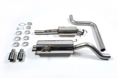 Ford Fiesta MK7/7.5 ST 1.6 - Resonated (Quieter) Cat-Back Race Exhaust System with Polished Tips