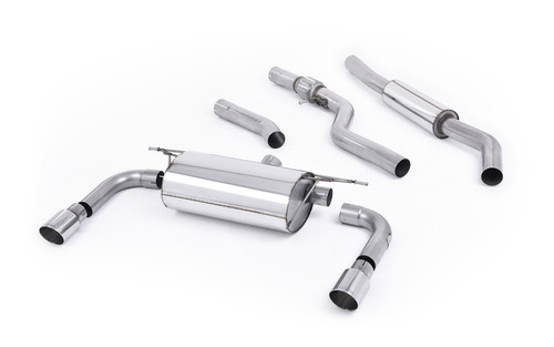 BMW F30 328i M Sport - Resonated (Quieter) Cat-Back Exhaust System with Twin Polished Trims